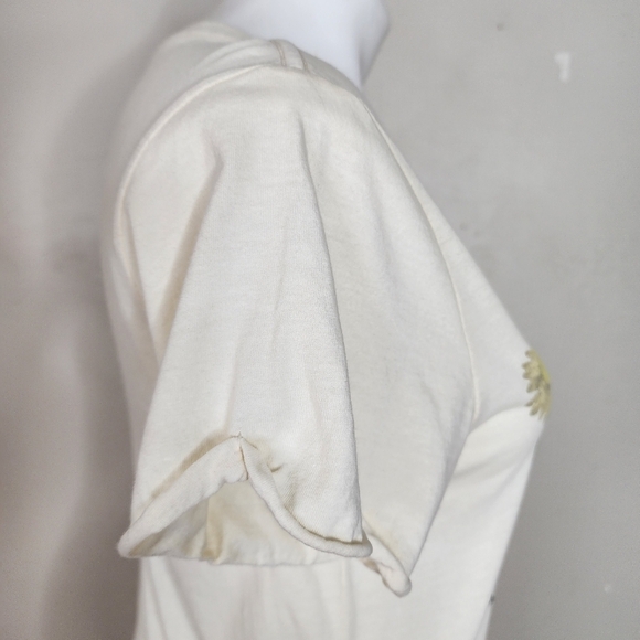 NWT‎ Project Karma Stay Wild Flower Child Crew Neck Tee Yellow Size Small - Picture 10 of 12